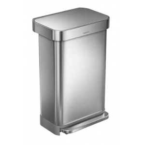 Skoon ELEGANT WASTE BIN RECTANGLE 30L MATT with PEDAL