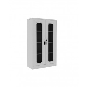 Lemari Pajang Pintu AyunKaca  - tebal metal 1.2 mm dengan kunci kombinasi 4 angka