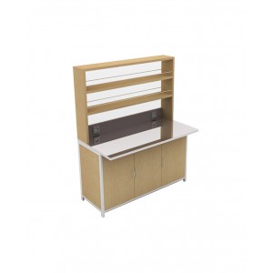 Meja Sekolah -  Praktek Lab - lapis stainless antigores - Arjuna Series